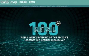 Image says: Retail 100 – Retail Week's ranking of the sector's 100 most influential individuals