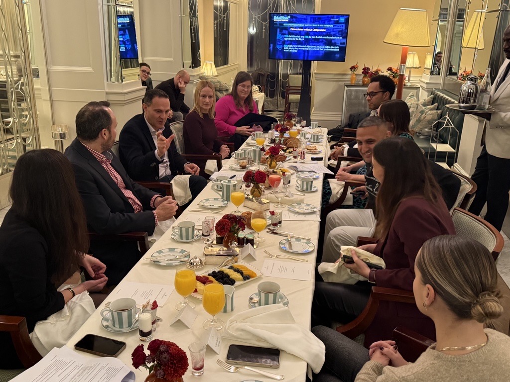 Guests atttending the American Express breakfast briefing